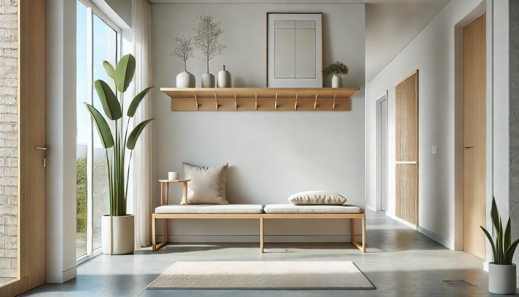 Flur Sitzbank mit Rückenlehne