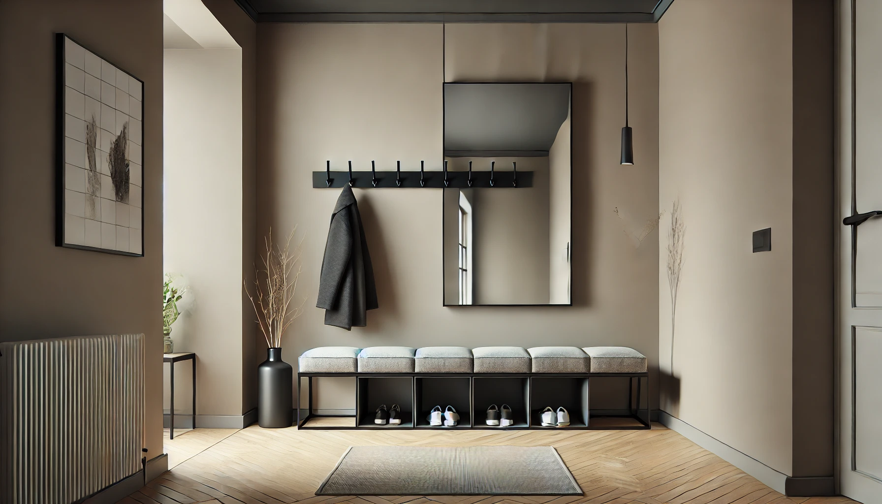 Sitzbank Flur gepolstert