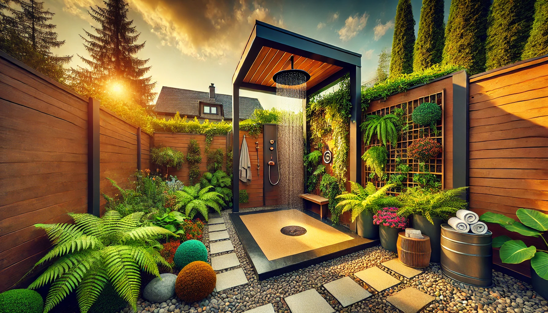 Garden shower camping