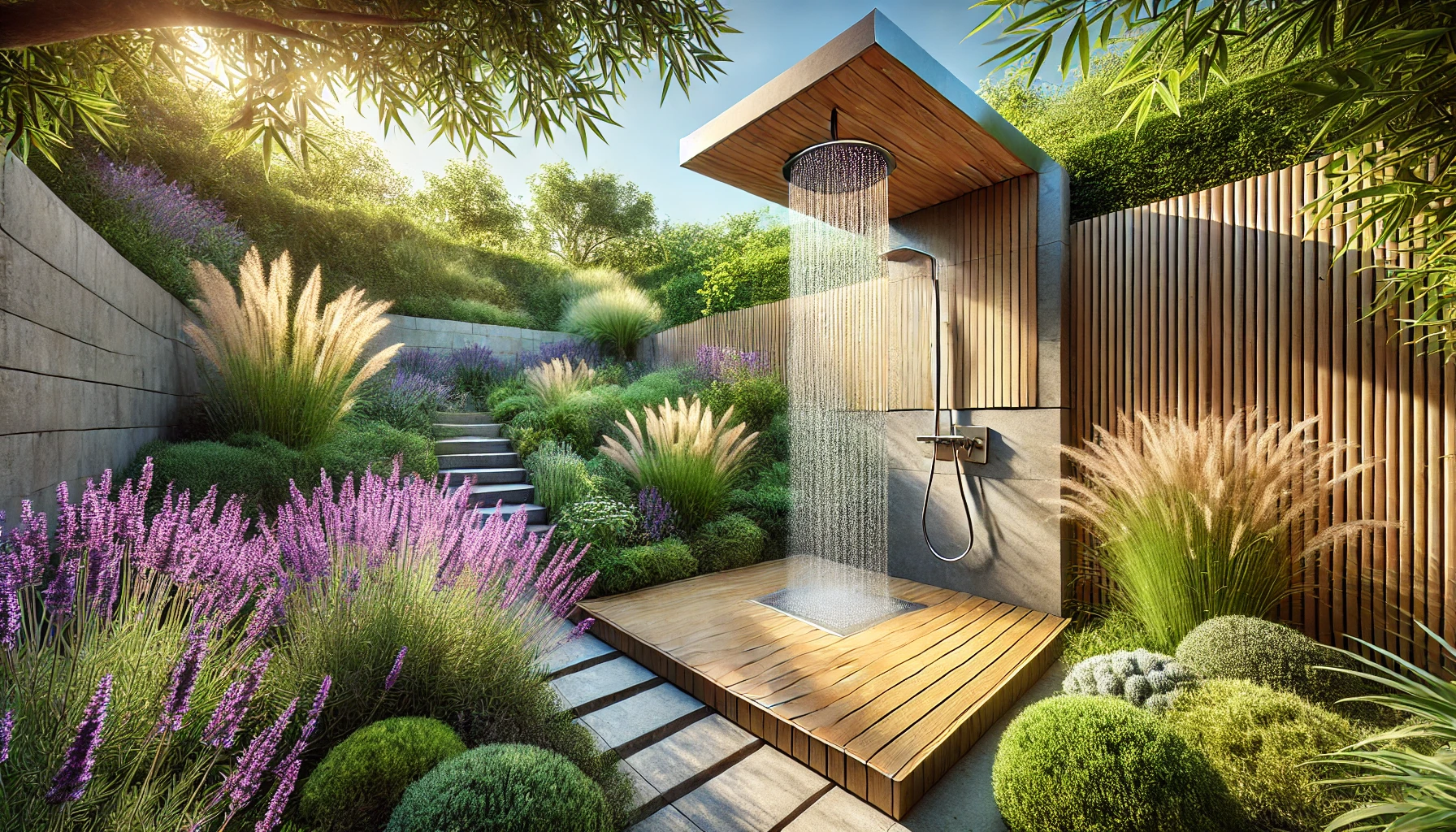 Outdoor garden shower