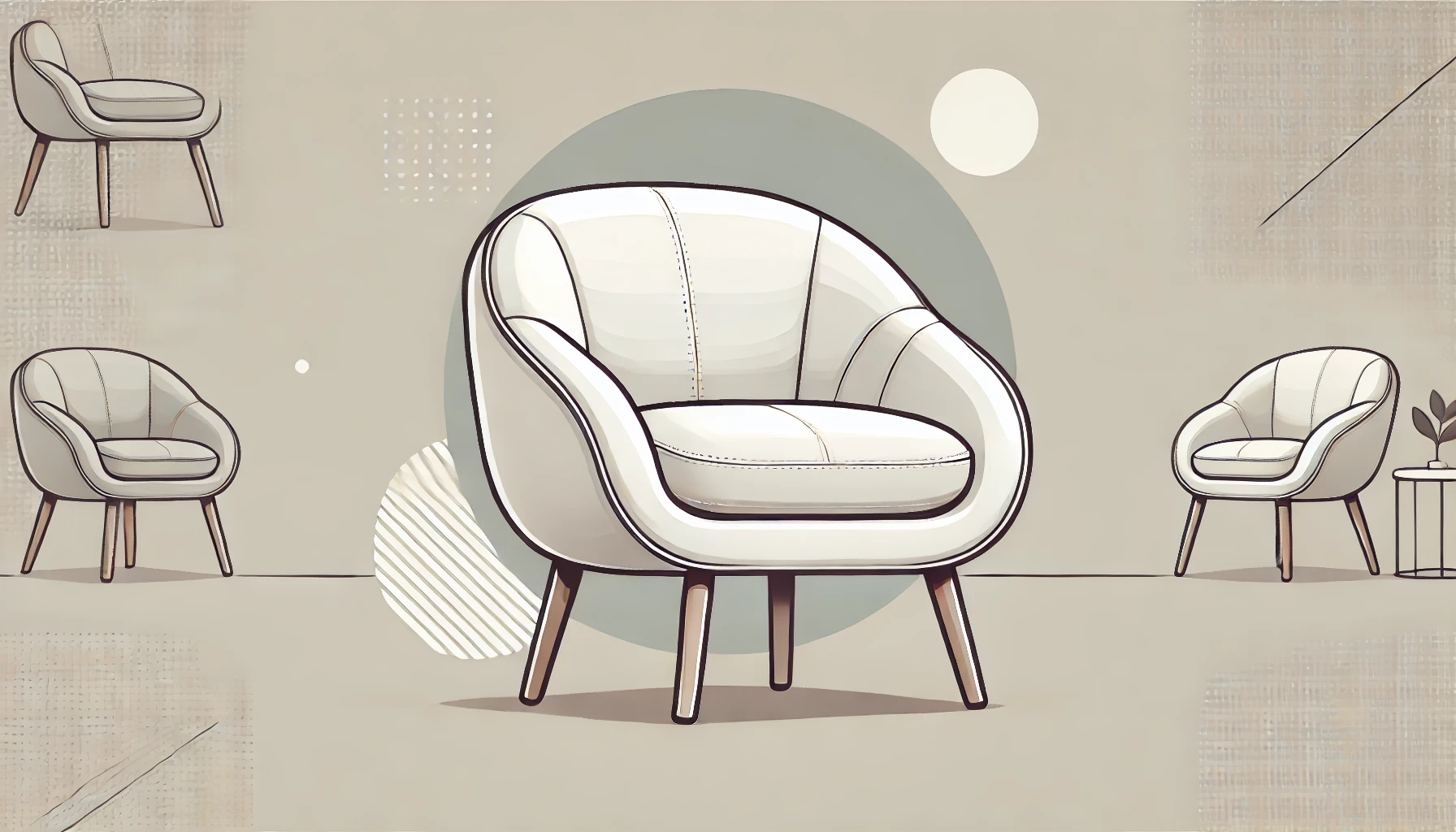 Cocktailsessel Echtleder Weiß