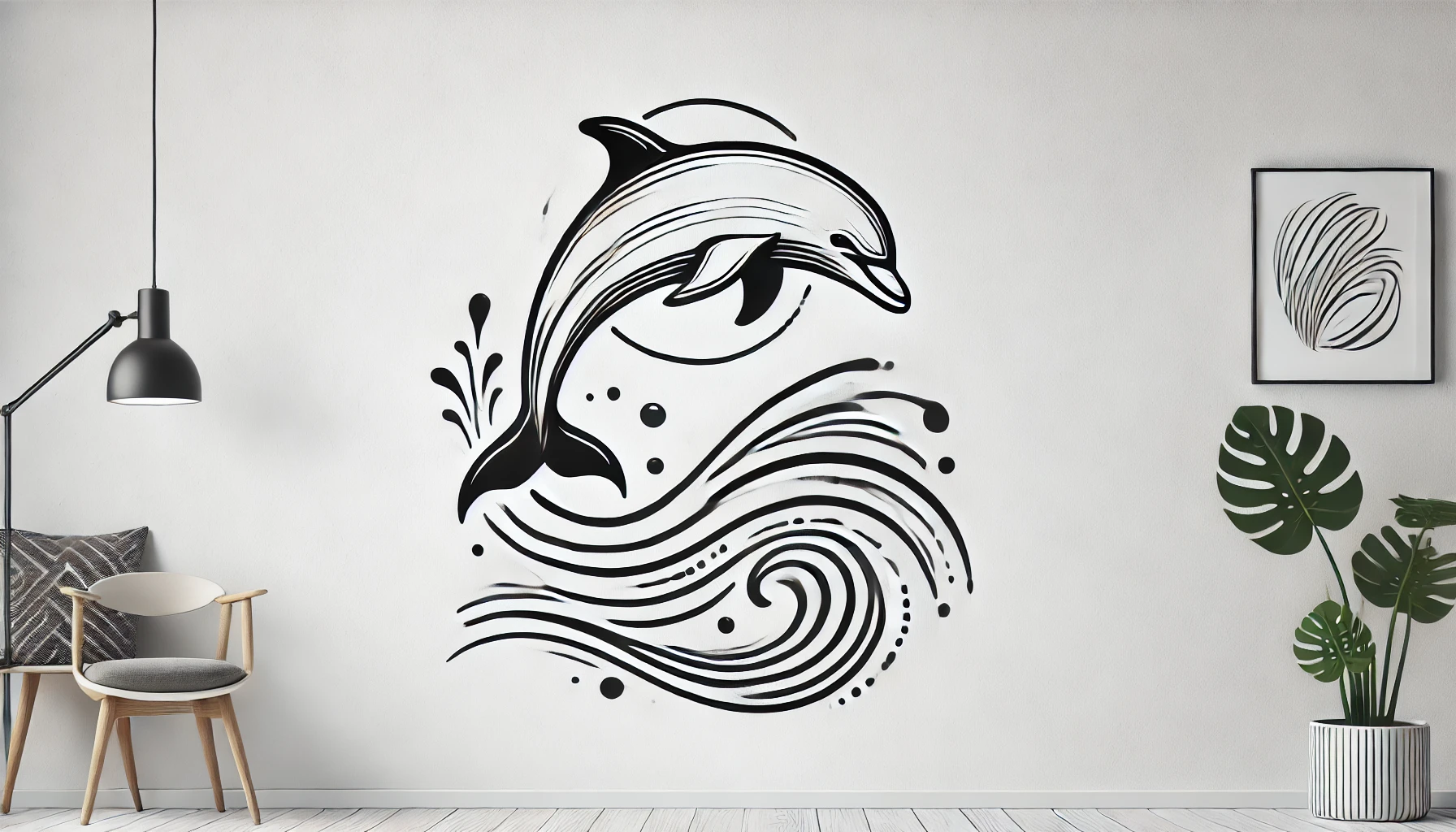 Delfin Wandtattoo