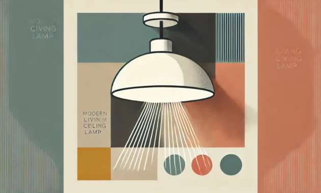 Design-Deckenlampe fürs Wohnzimmer