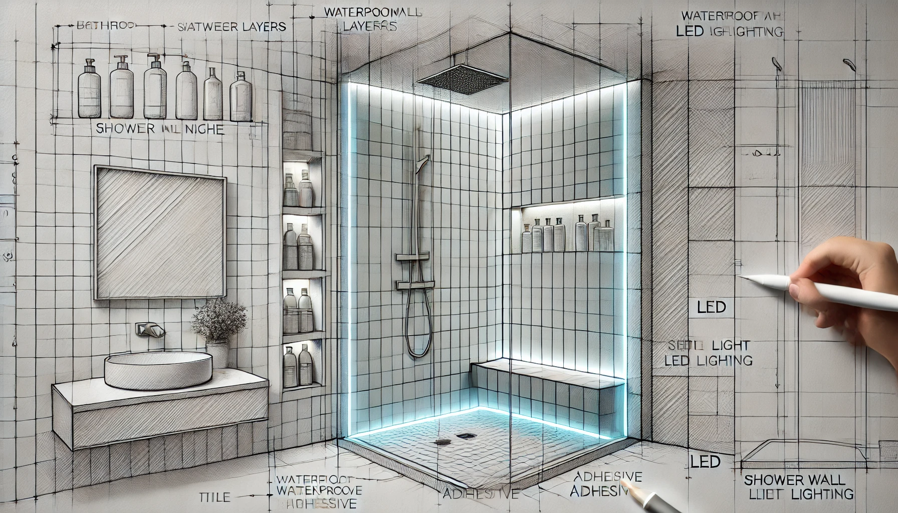 Dusche Led Leiste Nische