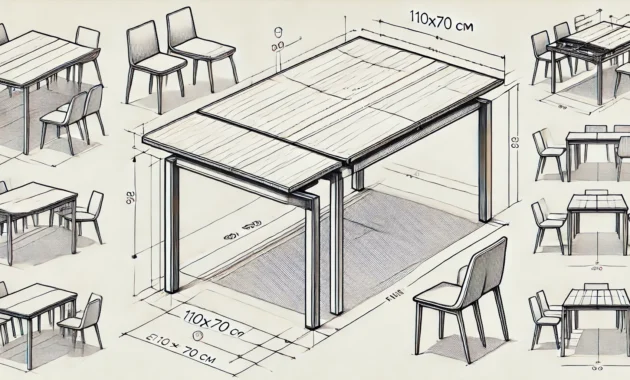 Esstisch 110x70 Ausziehbar