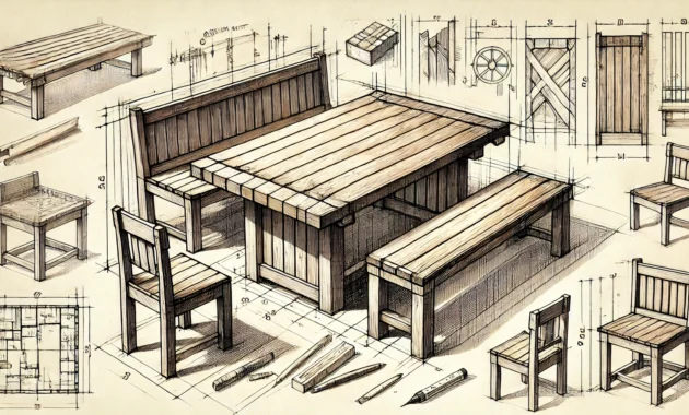 Esstisch mit Eckbank aus Massivholz Schreiner
