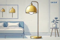 Ikea Stehleuchte Gold