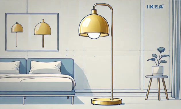 Ikea Stehleuchte Gold