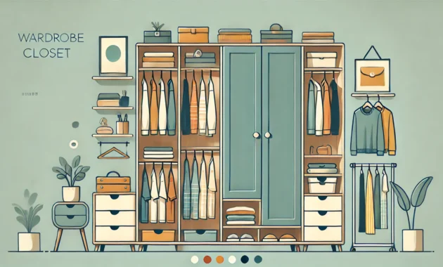 Kleiderschrank im Schlafzimmer