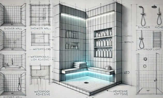 LED Beleuchtung in der Dusche