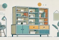 Mittelhoher Aufbewahrungsschrank