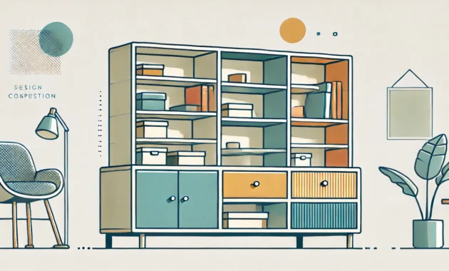 Mittelhoher Aufbewahrungsschrank