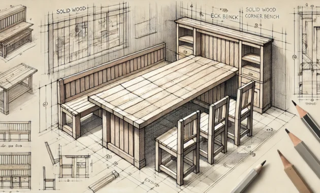 Schreiner Esstisch mit Eckbank Maßanfertigung