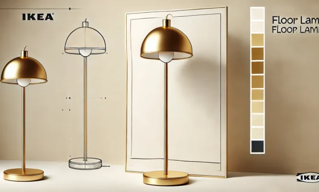 Stehleuchten in Gold