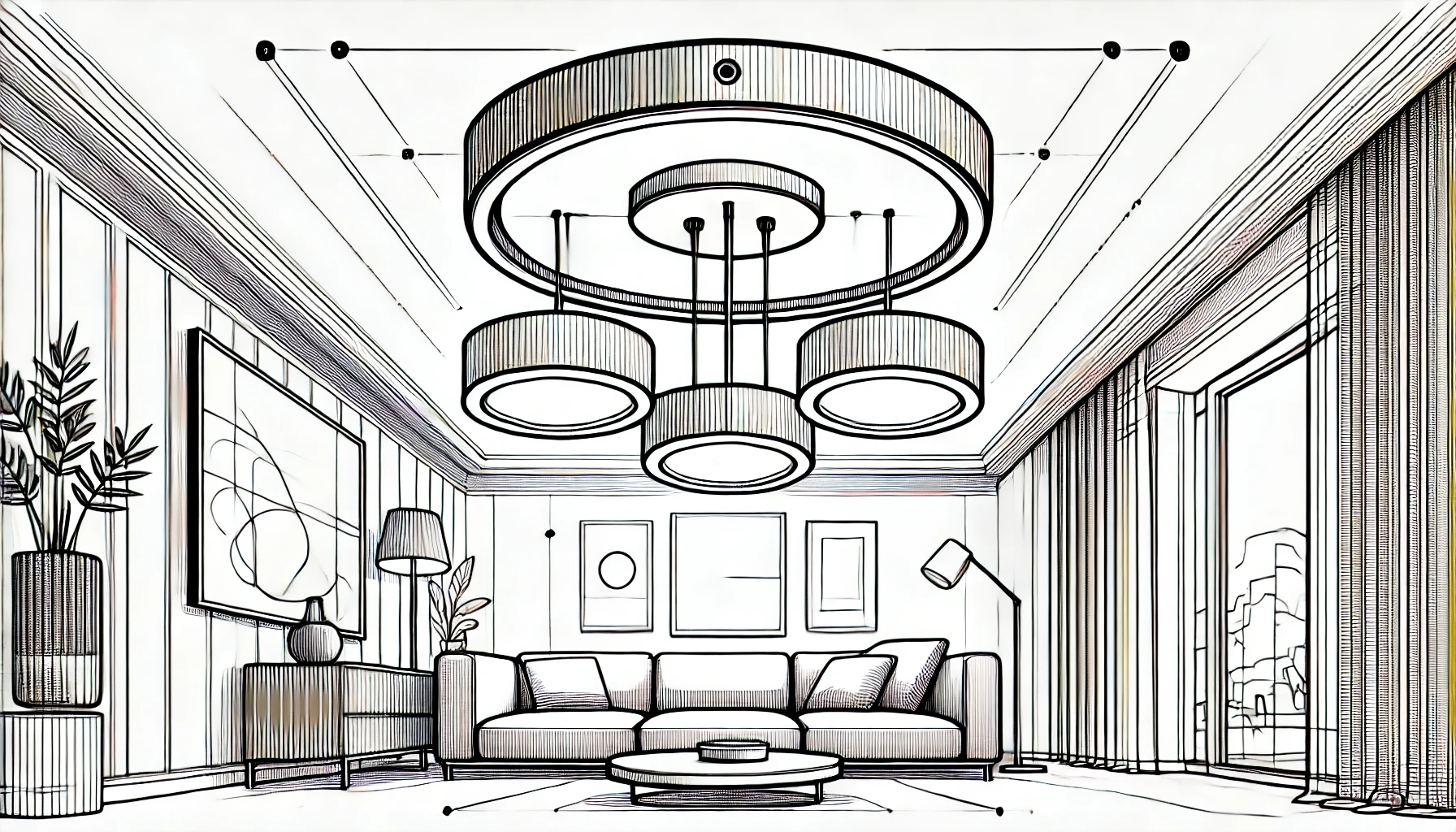 Wohnzimmer Deckenlampe